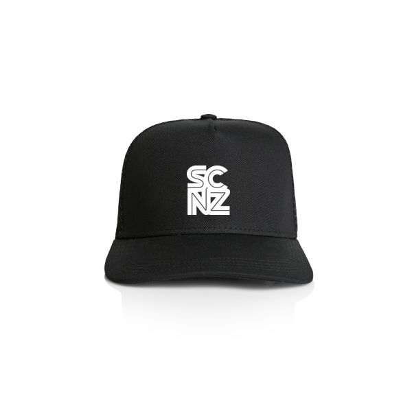 SCNZ Trucker Cap Black Stacked Thumbnail